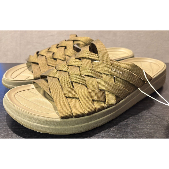 MALIBU SANDALS Zuma EVA Rubber Nylon Olive Green Men's Size 13 Sandals - Picture 7 of 9